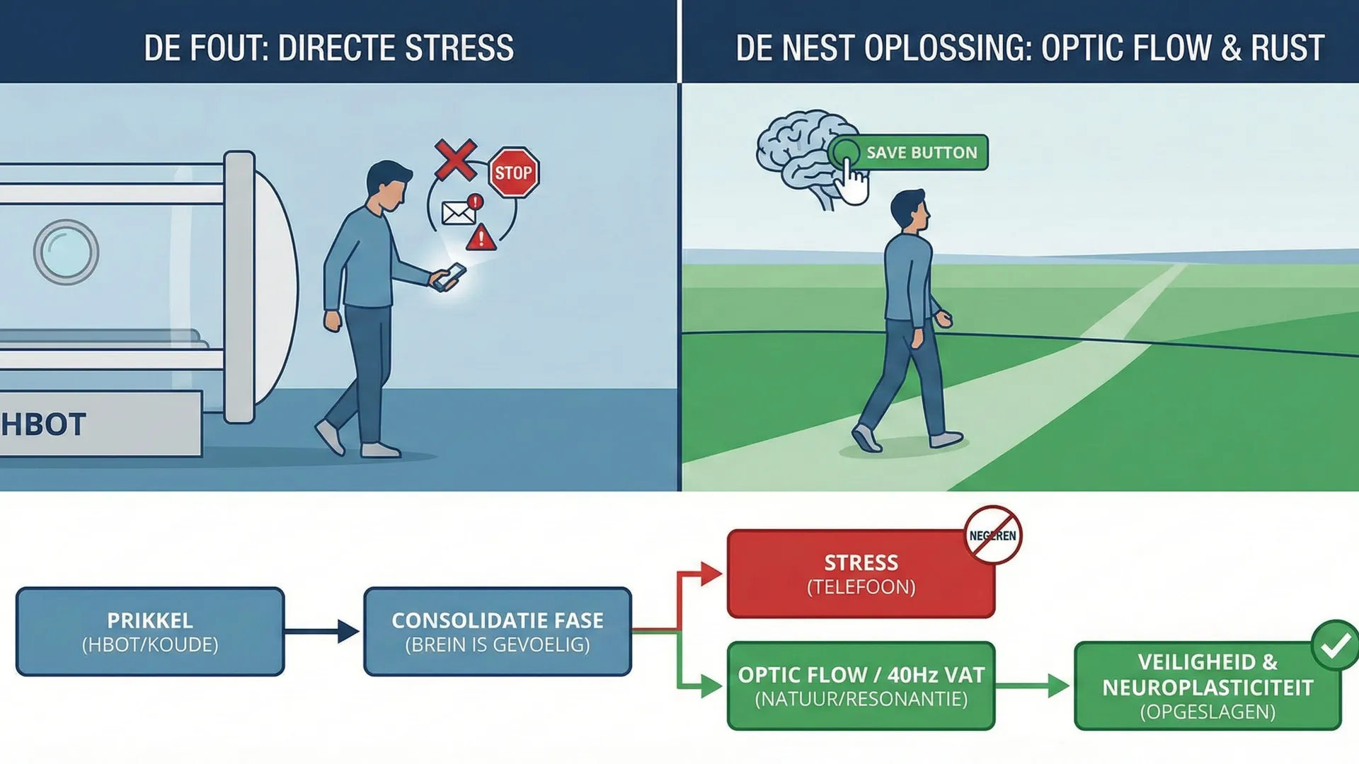 The Save Button: Waarom rust na zuurstof essentieel is